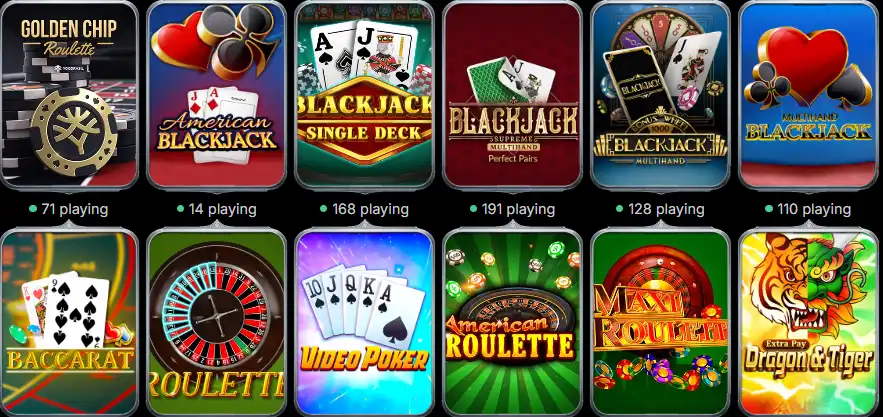 norsemania casino table games